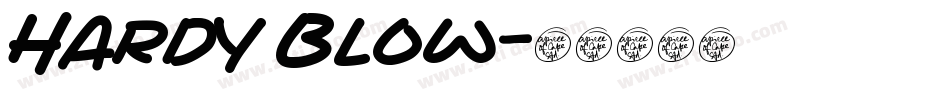 Hardy Blow字体转换